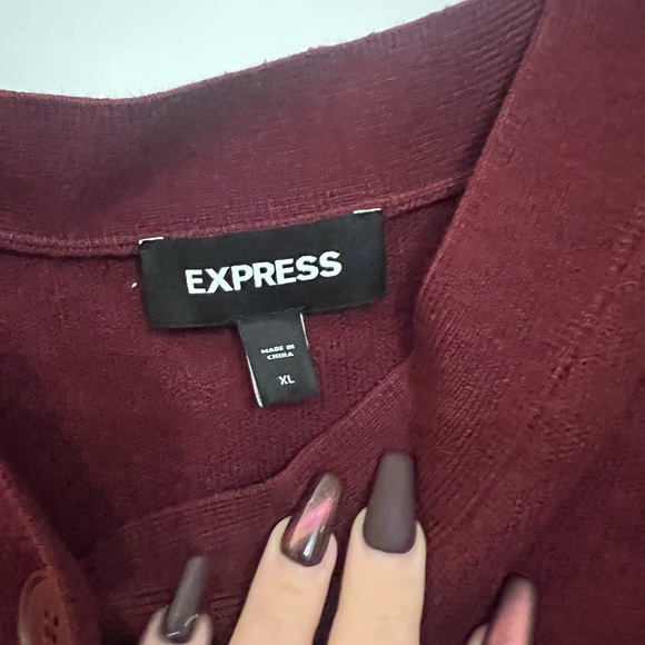 Maroon Express Burgundy Sweater - Picture 4 of 4